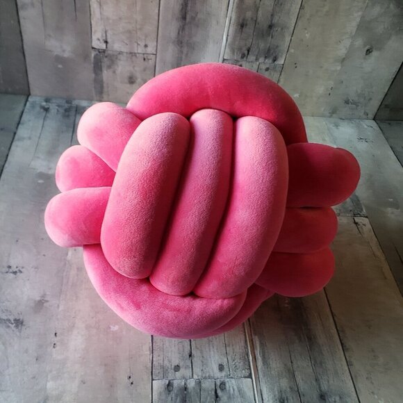 NWT - DreamOn 11" Knot Pillow in Pink - Picture 4 of 4